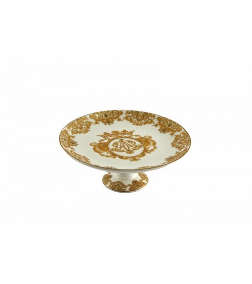 Mini gâteaux en porcelaine surélevé Gold Edge - Blanche Royal -