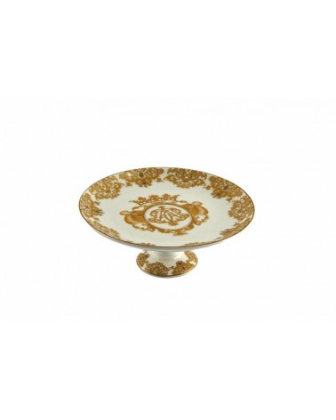 Mini gâteaux en porcelaine surélevé Gold Edge - Blanche Royal -