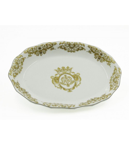 Bocatives Gericht in Porzellandekorationen Gold - Blanche Royal -