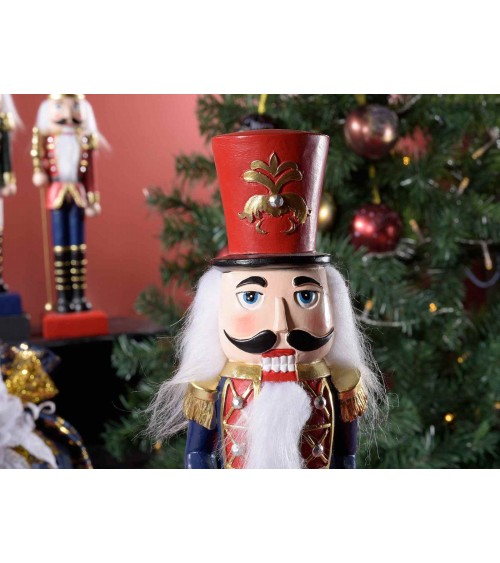 Set of 3 Decorative Resin Nutcrackers with Golden Details -  - 