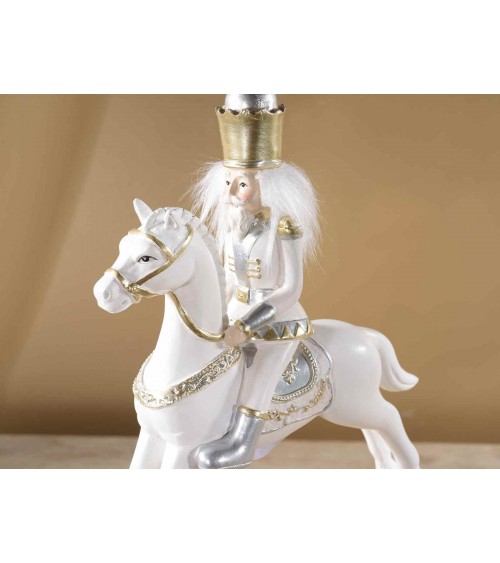 Resin Nutcracker on Rocking Horse - 2 Pieces -  - 