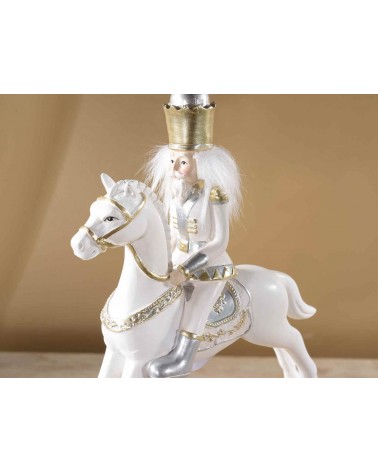 Resin Nutcracker on Rocking Horse - 2 Pieces -  - 