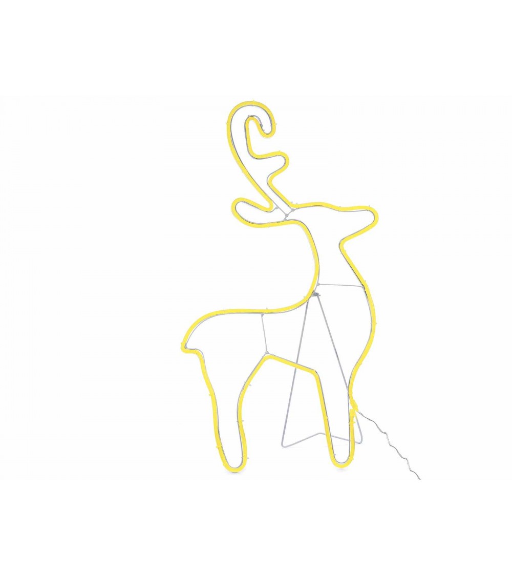 Luminous reindeer with neon light to support current -  - 