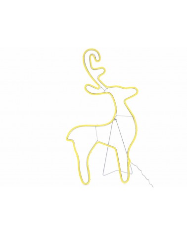 Luminous reindeer with neon light to support current -  - 