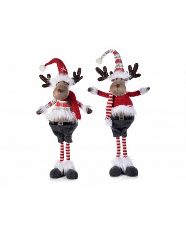 Reindeer of the Snows in Fabric and Faux Fur - 2 Pieces -  - 