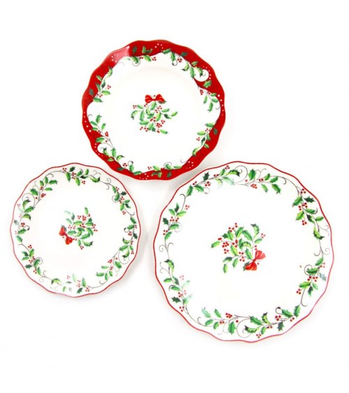Service à dîner en porcelaine 18 pièces "Christmas" - Royal Family - 