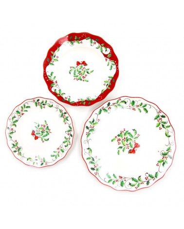 18 Piece Porcelain Dinner Set "Christmas" - Royal Family -  - 