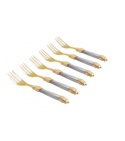 Luxury Cutlery Sweet Arianna Gold Forks - Rivadossi Sandro -  - 