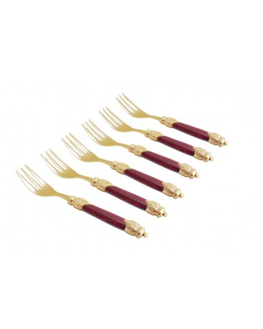 Luxury Cutlery Sweet Arianna Gold Forks - Rivadossi Sandro -  - 