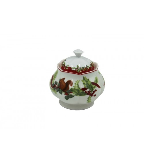 Zuccheriera Natalizia in Ceramica "Christmas Carol " - Royal Family - 