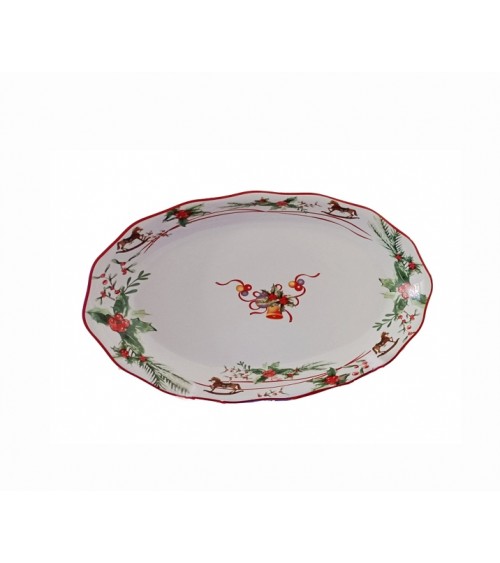 Ceramic Christmas Oval Serving Plate "Christmas Dream" - Royal Family