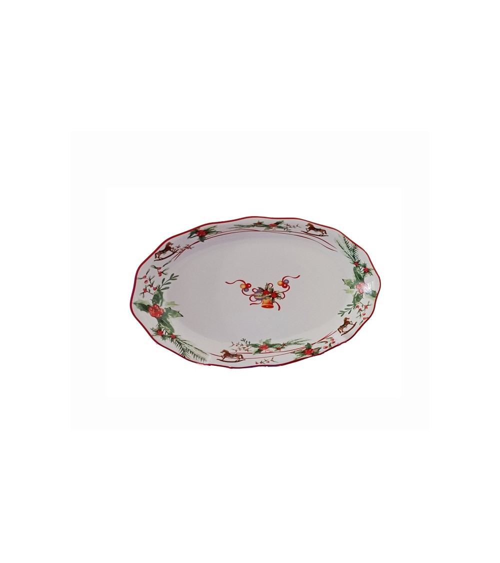 Ceramic Christmas Oval Serving Plate "Christmas Dream" - Royal Family -  - 