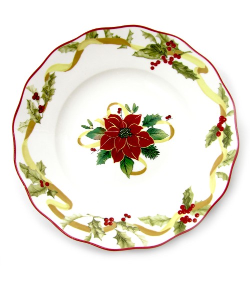 MERRY CHRISTMAS  Service de Table en Porcelaine pour Noël