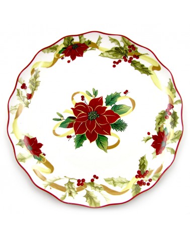 Christmas Dinner Set in Porcelain "Christmas Star" 18 Pieces - Royal Family -  - 