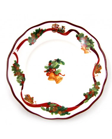 Servizio Piatti di Natale in Porcellana "Christmas Wishes " 18 Pezzi - Royal Family - 
