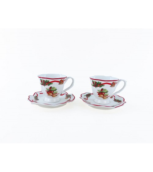 Set 2 tasses de porcelaine "Christmas Wishes "- Royal Family - 