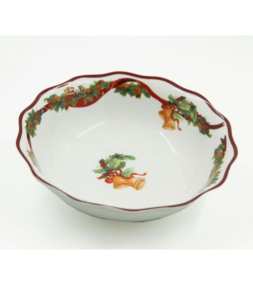 Ceramic Christmas salad bowl "Christmas Wishes" - Royal Family -  - 