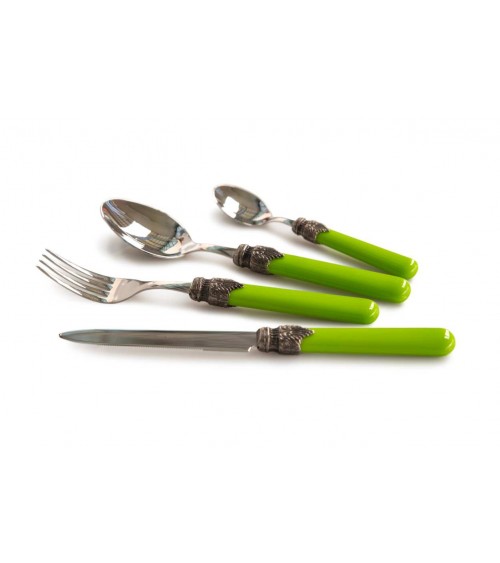 Klassische Casters Rivadossi - Set von 24 Teilen - Shabby Chic - Apple Green