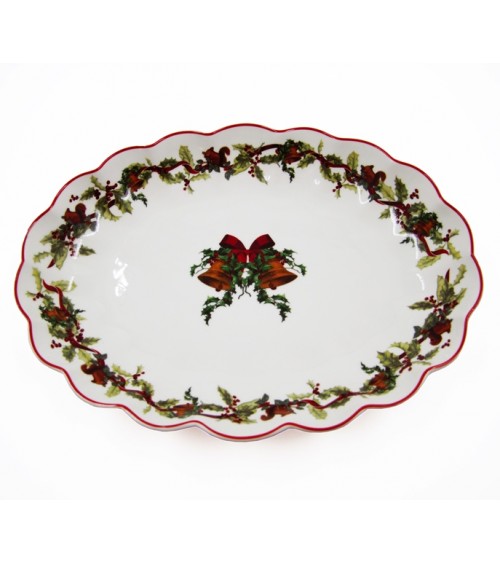 Round Christmas centerpieces "Christmas Carol" ceramic- Royal Family -  - 