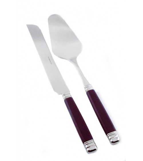Rivadossi Modernes farbiges Besteck – Rossini-Set, 2-teilig, Messer und süße Schaufel - 
