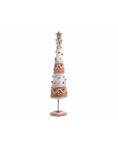 Christmas Tree in Colored Resin with Sugar Glaze Decorations -  - 