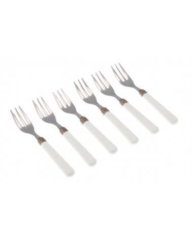 Forchette da Dolce Set 6pz - Osteria Posate Colorate Moderne - 