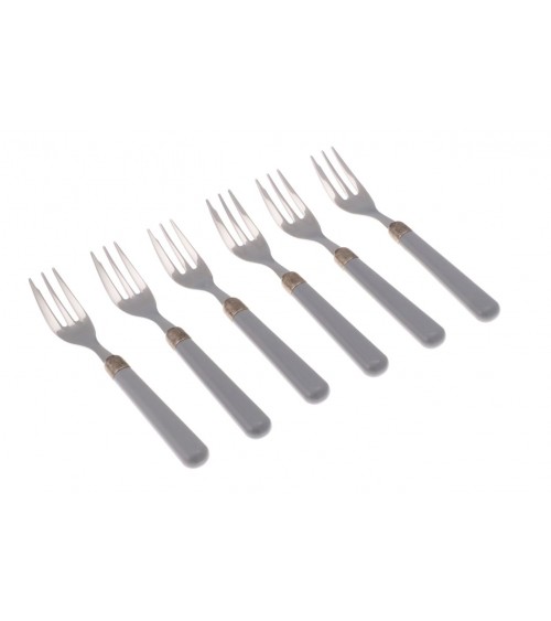 6pcs Set Cake Forks  - Osteria Modern Colored Cutlery -  - 
