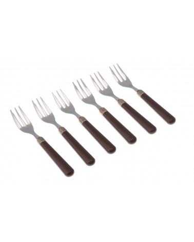 Forchette da Dolce Set 6pz - Osteria Posate Colorate Moderne - 