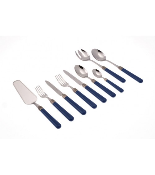 Service 75Pz Osteria Modern Colored Cutlery - 