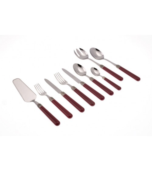 75 Piece Osteria Service with Modern Colored Cutlery -  - 