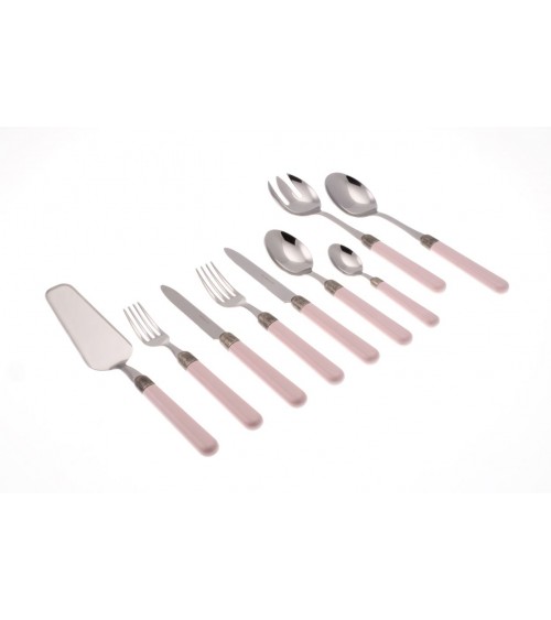 75 Piece Osteria Service with Modern Colored Cutlery -  - 