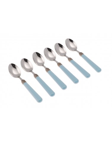 Set of 6 Coffee Spoons - Osteria Modern Colored Cutlery -  - 