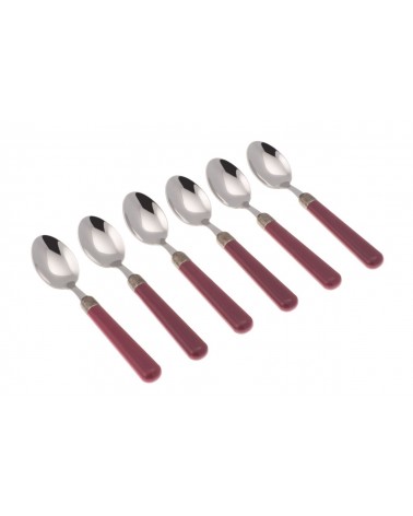 Set of 6 Coffee Spoons - Osteria Modern Colored Cutlery -  - 