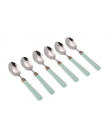 Coffret de 6 cuillères à café - Couverts colorés modernes Osteria - 