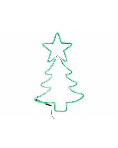 Luminous Christmas Tree with Hanging Neon Light