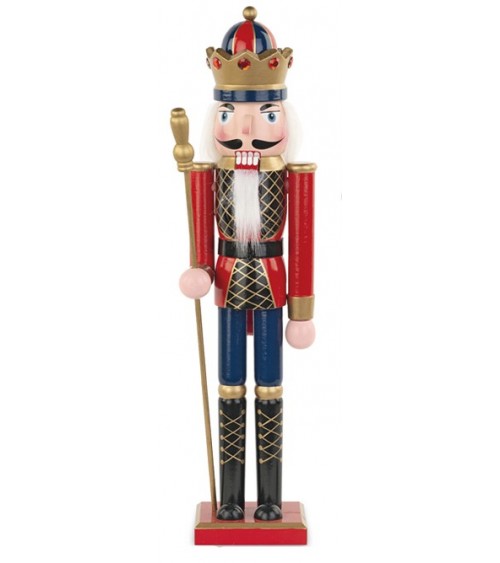 Wooden Nutcracker with Crown