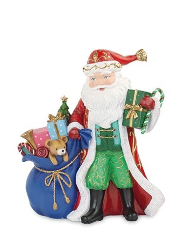 Resin Santa Claus with Gift Bag -  - 