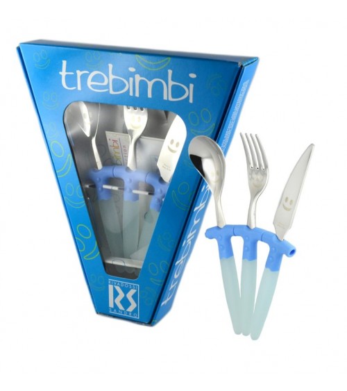Colored Children's Cutlery Set 3pcs Trebimbi - Rivadossi Sandro -  - 