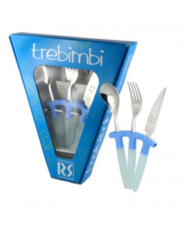 Colored Children's Cutlery Set 3pcs Trebimbi - Rivadossi Sandro -  - 