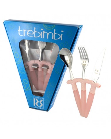 彩色儿童餐具套装 3 件 Trebimbi - Rivadossi Sandro -