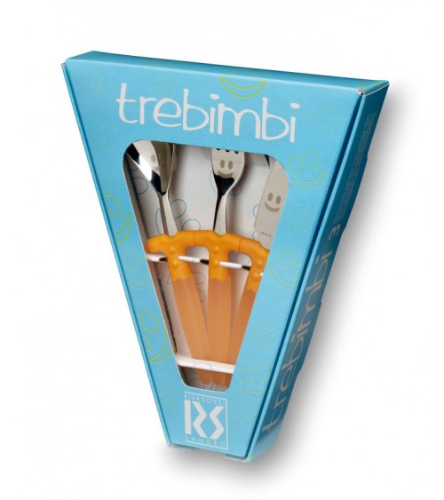 彩色儿童餐具套装 3 件 Trebimbi - Rivadossi Sandro -