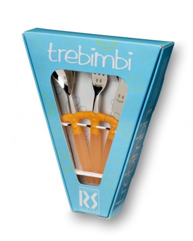 彩色儿童餐具套装 3 件 Trebimbi - Rivadossi Sandro -