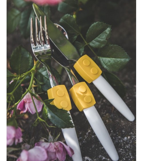 儿童餐具 - Click Set 3 件 - 构造风格 - Rivadossi -