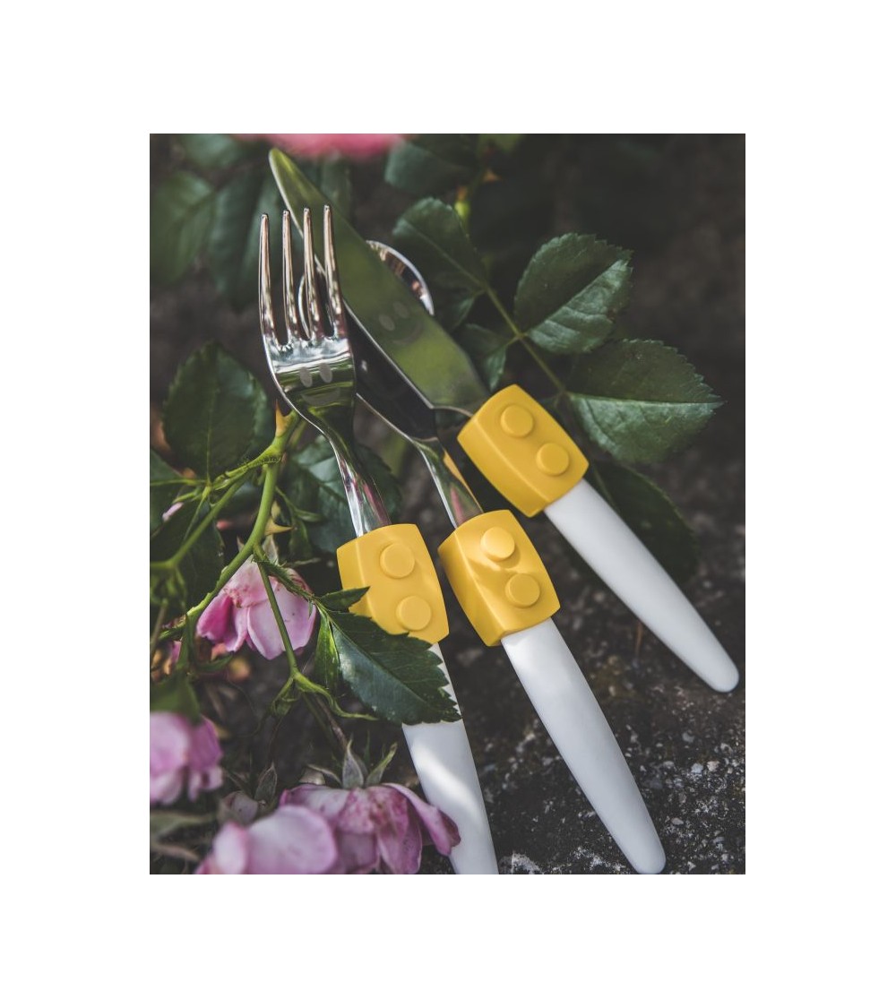 儿童餐具 - Click Set 3 件 - 构造风格 - Rivadossi -