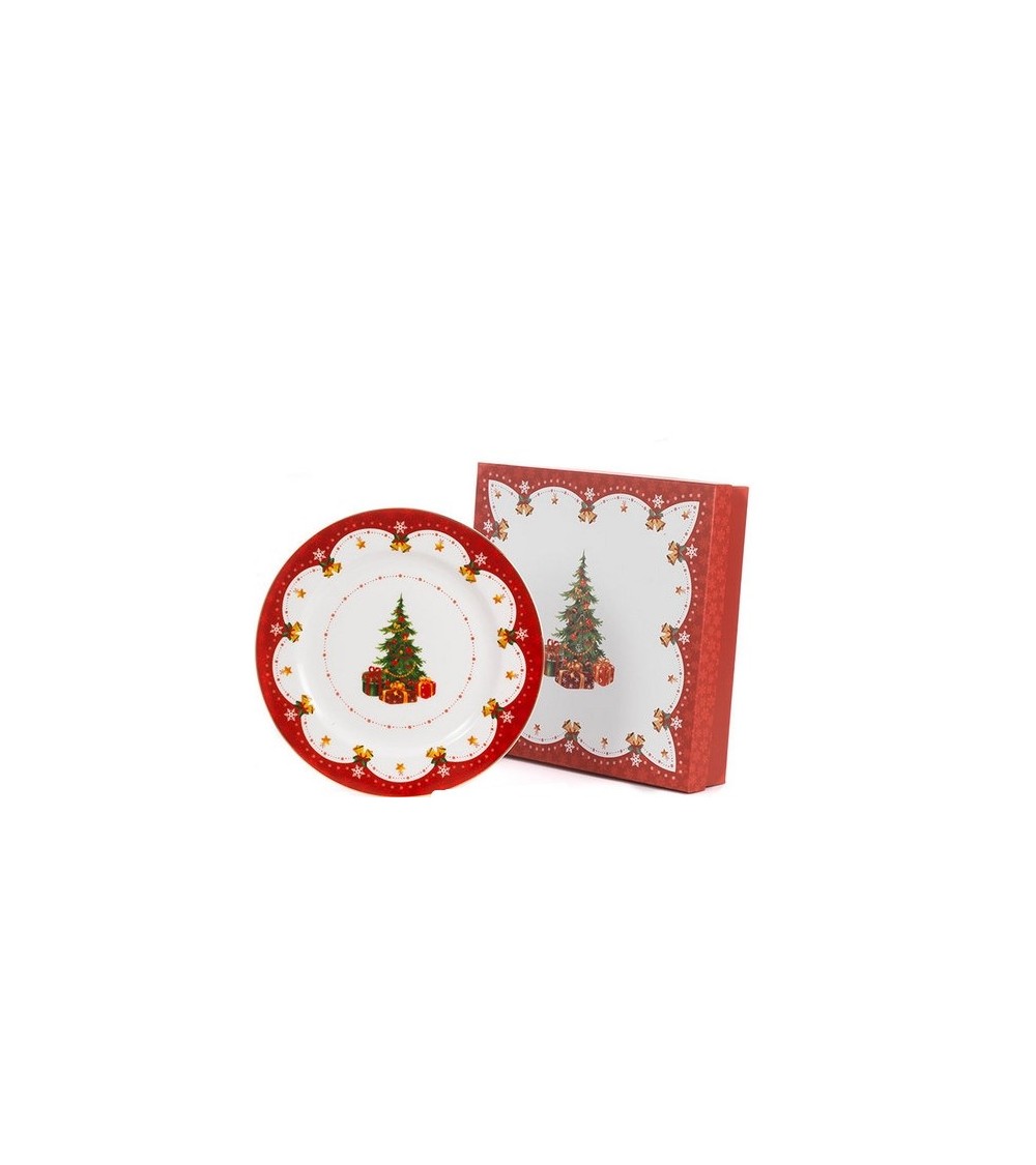 Christmas Plate in Porcelain "Natale" with Gift Box -  - 