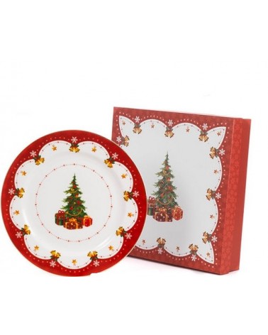 Christmas Plate in Porcelain "Natale" with Gift Box -  - 