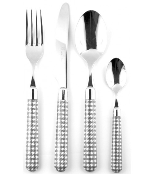 Naif Pied De Poule Set 4-teilig Tischplatz - Rivadossi Sandro - 