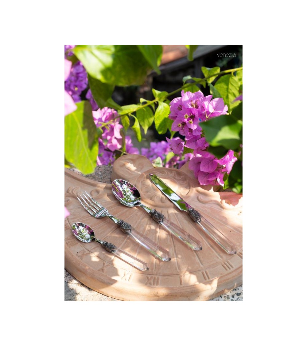 Venezia set 24pz Posate Rivadossi Trasparente - 