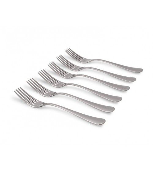 Serena Set 6 Pieces Stainless Steel Table Forks - Rivadossi Sandro - 