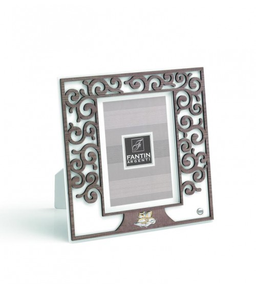 Fantin Argenti - Rectangular Photo Frame with Tree of Life and White Back 50th Anniversary cm 18 x 24 -  - 